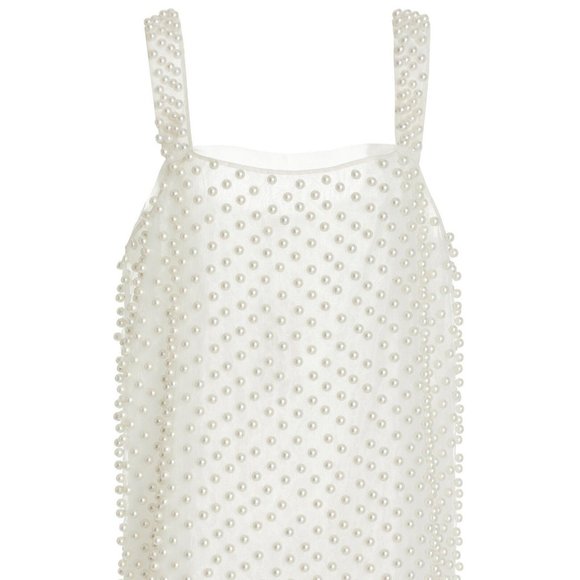 NWT Love Shack Fancy Kayana Pearl Mini Dress - Picture 5 of 7